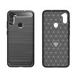 Husa Samsung Galaxy A11 / M11 Lemontti Carbon Case Flexible Albastru