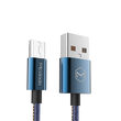 Cablu MicroUSB Mcdodo Denim Key-Chain Blue (0.15m, 2A, breloc)