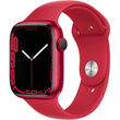 Apple Watch 7, GPS, Carcasa Red Aluminium 45mm, Red Sport Band