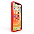 Husa iPhone 12 Mini Lemontti Liquid Silicon Red