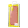 Husa iPhone 11 Pro Max Baseus Liquid Silica Gel Protective Clear Red