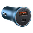 Incarcator Auto USB si Type-C Baseus Golden Contactor Pro Dual Quick Charger Blue
