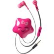 Casti cu Fir Cellularline Cute&amp;Sweet Star Microfon Jack 3.5mm Roz