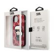 Husa iPhone 13 Karl Lagerfeld Monogram Ikonik Rosu