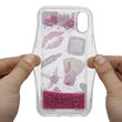 Carcasa iPhone XS / X Lemontti Liquid Sand Makeup Glitter