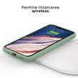Husa iPhone 12 Mini Lemontti Liquid Silicon Forest Green