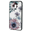 Carcasa Sticla Samsung Galaxy J6 Plus Just Must Glass Diamond Print Flowers White Backgound