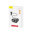 Incarcator Auto Baseus Dual USB + Splitter Dual Black
