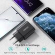 Incarcator Priza Choetech Mains Fast Charge USB-C PD 20W EU, Negru