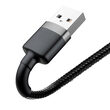 Cablu USB la Lightning Baseus Cafule Series Gray & Black