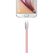 Cablu MicroUSB Mcdodo Zn-Link Silver Pink (1.5m, 2.4A max)