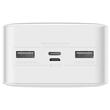 Baseus Acumulator extern Bipow Digital Display 30000mAh, 15W, 2xUSB, USB-C, Micro-USB , cablu Micro-USB 0.25m Alb