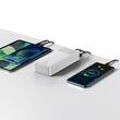 Baseus Acumulator extern Bipow Digital Display 30000mAh, 15W, 2xUSB, USB-C, Micro-USB , cablu Micro-USB 0.25m Alb