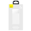 Baseus Acumulator extern Bipow Digital Display 30000mAh, 15W, 2xUSB, USB-C, Micro-USB , cablu Micro-USB 0.25m Alb