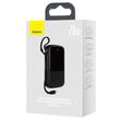 Baseus Acumulator extern Q Pow Digital Display 20000mAh, 20W, Lightning, Type-C, USB, cablu USB-C, 3A, Negru
