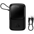 Baseus Acumulator extern Q Pow Digital Display Incarcare Rapida, QC/PD, 10000mAh, 22.5W, cablu integrat Type-C, Negru