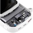 Baseus Acumulator extern Q Pow Digital Display Incarcare Rapida, QC/PD, 20000mAh, 20W, cablu integrat Lightning, Alb