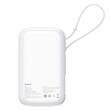 Baseus Acumulator extern QPow Pro+ 10000mAh, 22.5W, Lightning, 2xType-C, USB, cablu USB-C, Alb