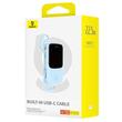 Baseus Acumulator extern QPow Pro+ 10000mAh, 22.5W, Lightning, 2xType-C, USB, cablu USB-C, Albastru