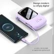Baseus Acumulator extern QPow Pro+ 10000mAh, 22.5W, Lightning, 2xType-C, USB, cablu USB-C, Mov