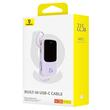 Baseus Acumulator extern QPow Pro+ 10000mAh, 22.5W, Lightning, 2xType-C, USB, cablu USB-C, Mov