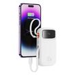 Baseus Acumulator extern QPow Pro+ 10000mAh, 22.5W, Lightning, 2xType-C, USB, cablu USB-C 30 cm, Alb