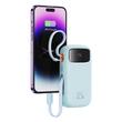 Baseus Acumulator extern QPow Pro+ 10000mAh, 22.5W, Lightning, 2xType-C, USB, cablu USB-C 30 cm, Albastru