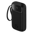 Baseus Acumulator extern QPow Pro+ 10000mAh, 22.5W, Lightning, 2xType-C, USB, cablu USB-C 30 cm, Negru