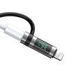Mcdodo Adaptor Type-C la Lightning 36W, Pigeon Series, cu carlig din silicon, aliaj de aluminiu, afisaj LED HD, Negru