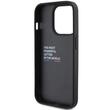 BMW Husa Leather Stamp Tricolor iPhone 15 Pro Negru