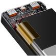 Baseus Acumulator extern Bipow Digital Display Incarcare rapida 30000mAh, 20W, cablu Micro USB 0.25m, Overseas Edition, Negru
