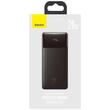 Baseus Acumulator extern Bipow Digital Display Incarcare rapida 30000mAh, 20W, cablu Micro USB 0.25m, Overseas Edition, Negru