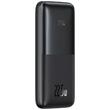 Baseus Acumulator extern Bipow Pro Digital Display 10000mAh 22.5W, 2x USB, 1x USB type C + cablu USB 3A, Negru