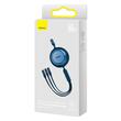 Baseus Cablu Bright Mirror 2 Retractabil 3 in 1 USB la MicroUSB, Lightning si Type-C, Fast Charging Albastru
