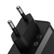 Baseus Set Incarcator Retea GaN5 Pro 2x USB-C si 1x USB-A, Fast Charger, 140W + Cablu Type-c la Type-c, 1m, Negru
