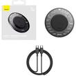 Baseus Incarcator inductiv Wireless Simple 2, 15W cu cablu Type-c la Type-c, Negru