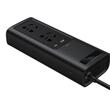Baseus Invertor Electric Auto 12V, 150W, 2 x Priza EU 220V, 1 x USB-A, 1 x Type-C, Negru