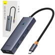Baseus Multihub 5 in 1 UltraJoy Type-C la 1 x HDMI 4K30Hz si 4 x USB 3.0 Gri