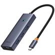 Baseus Multihub 5 in 1 UltraJoy Type-C la 1 x HDMI 4K30Hz si 4 x USB 3.0 Gri