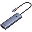 Baseus Multihub 7 in1 UltraJoy Type-C la 1xHDMI 4K 30Hz si 2xUSB 3.0 si 1xPD +RJ45 si SD/TF3.0 Gri