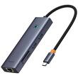 Baseus Multihub 7 in1 UltraJoy Type-C la 1xHDMI 4K 30Hz si 2xUSB 3.0 si 1xPD +RJ45 si SD/TF3.0 Gri