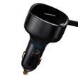 Baseus Set Incarcator Auto 30W, Enjoyment Series USB, cablu inclus max 75cm, 1 x Type-C max 5V/3A , 1x Lightning 5V/3A, Negru