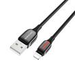 Borofone Cablu BU14 Heroic USB la Lightning Negru (impletitura textila, 1.2m)-T.Verde 0.1 lei/buc