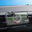 Borofone Suport Auto Star Metal Ring Magnetic, 4.5-7 inch, prindere de bord, Negru