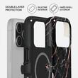 Burga Husa Dual Layer Magsafe Rose Gold Marble iPhone 17 Pro