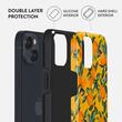 Husa iPhone 14 Plus Burga Dual Layer Orange Lemonade