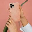 Husa iPhone 13 Pro Burga Dual Layer Pink Croco