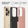 Husa iPhone 13 Pro Burga Dual Layer Pink Croco