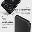 Husa iPhone 12 / 12 Pro Burga Dual Layer Rose Gold Marble