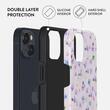 Husa iPhone 14 Burga Dual Layer Wildflower